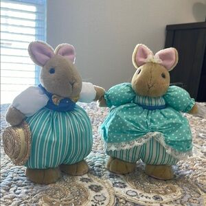 Adorable Bunny Plush Toys in Easter Outfits